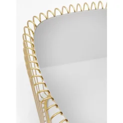 Tische-KARE Design Beistelltisch Wire Triangle Gold (2/Set)
