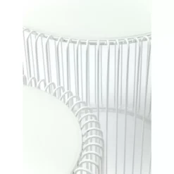 Tische-KARE Design Beistelltisch Wire White (2/Set) O44Cm