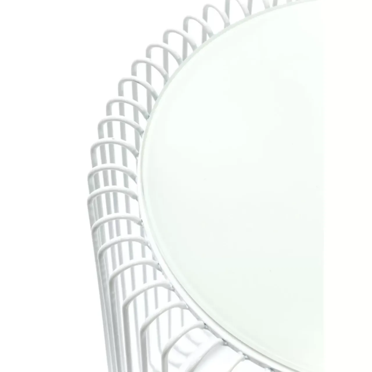 Tische-KARE Design Beistelltisch Wire White (2/Set) O44Cm
