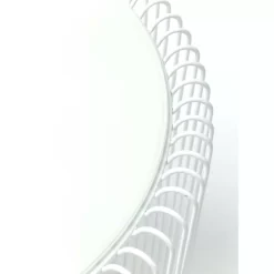 Tische-KARE Design Beistelltisch Wire White (2/Set) O44Cm