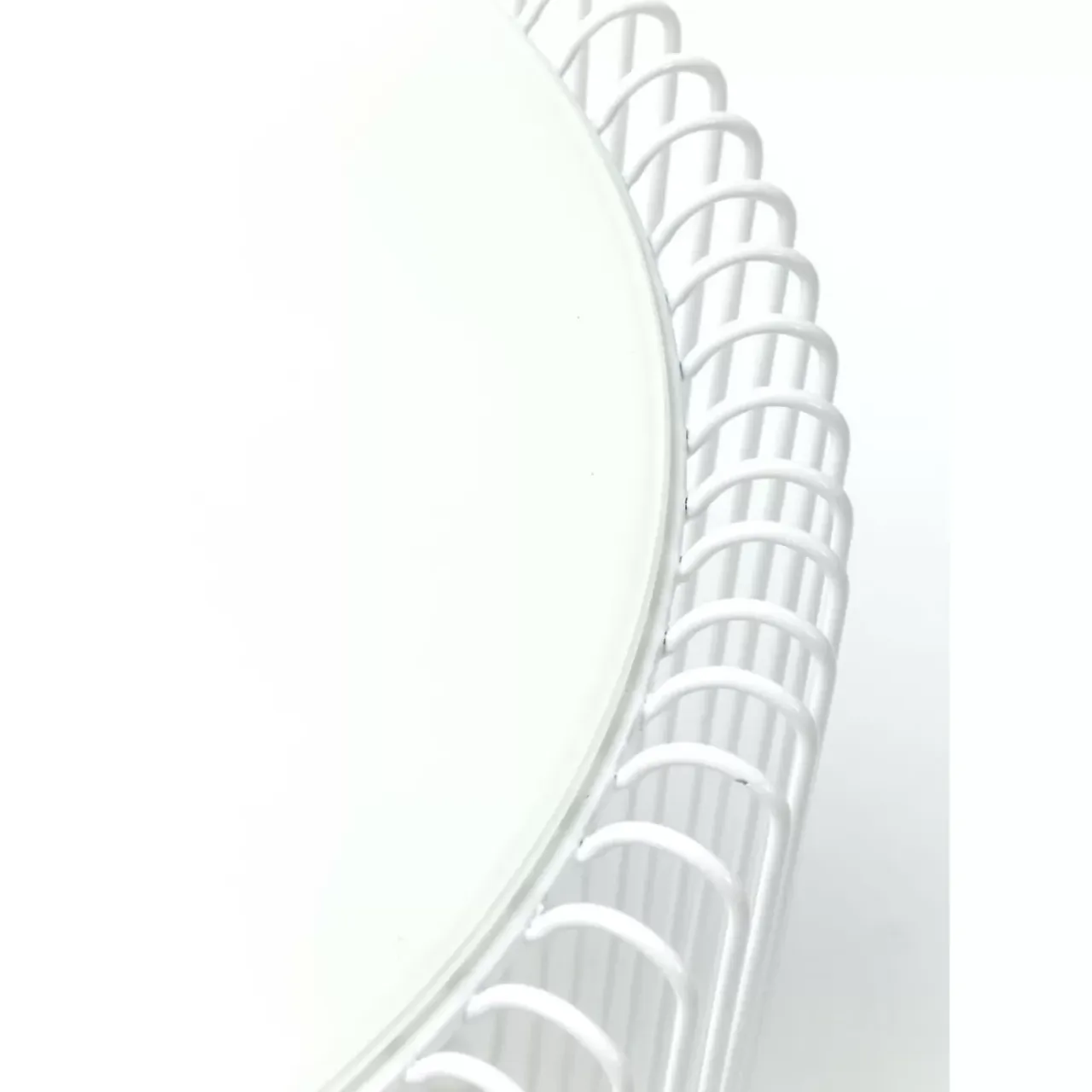 Tische-KARE Design Beistelltisch Wire White (2/Set) O44Cm