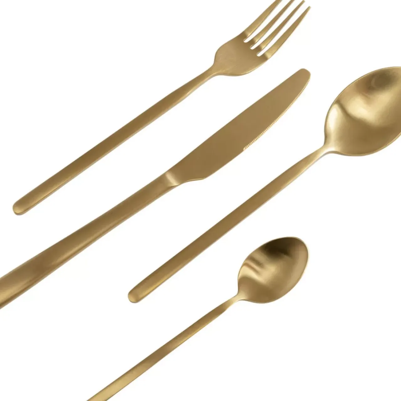 Geschirr & Tischaccessoires-KARE Design Besteck Gloria Matt Gold (16-Tlg.)
