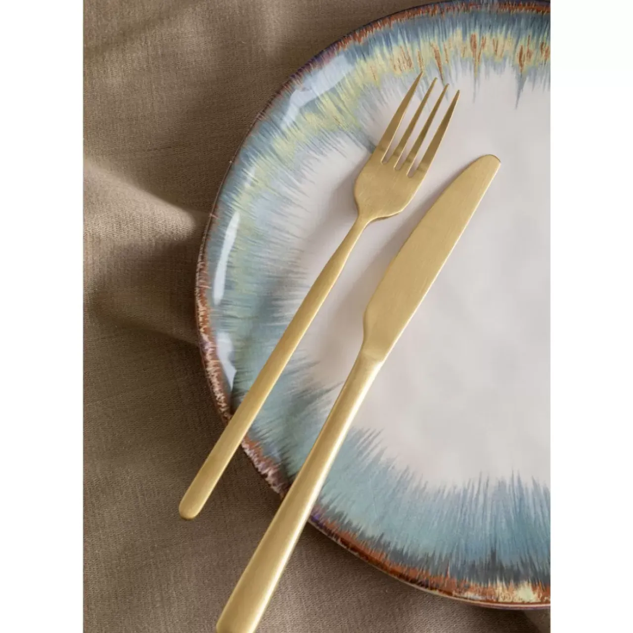 Geschirr & Tischaccessoires-KARE Design Besteck Gloria Matt Gold (16-Tlg.)