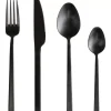 Geschirr & Tischaccessoires-KARE Design Besteck Gloria Matt Schwarz (16-Tlg.)