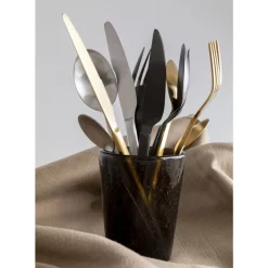 Geschirr & Tischaccessoires-KARE Design Besteck Gloria Matt Schwarz (16-Tlg.)