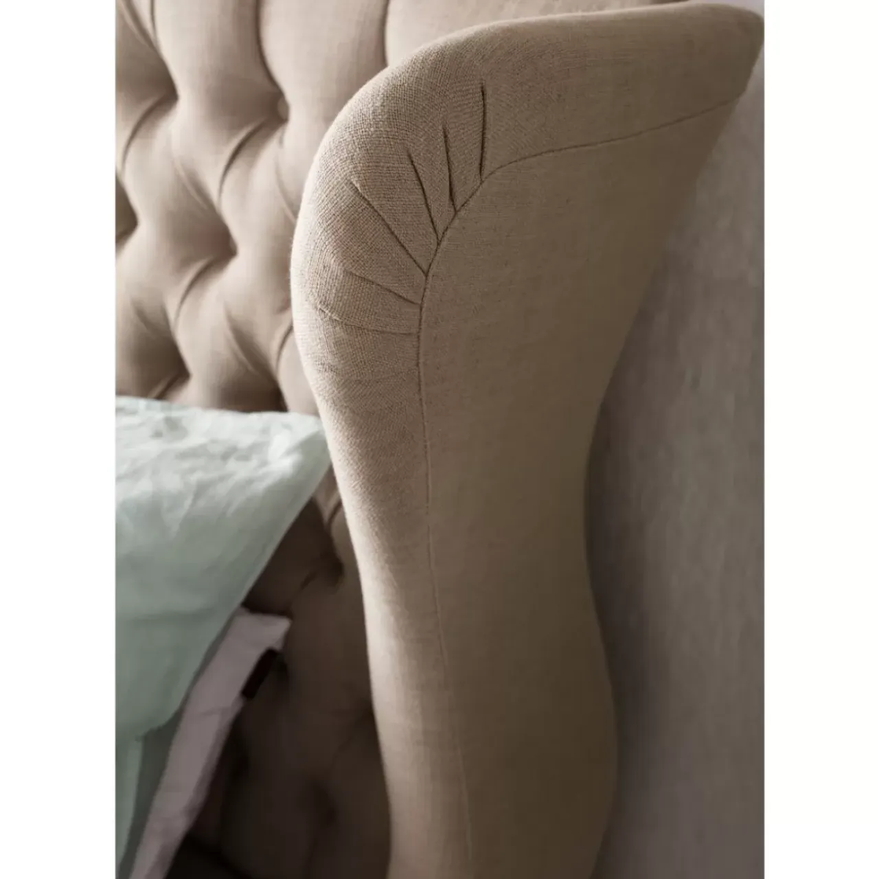 Betten-KARE Design Bett City Spirit Linen Natural 160X200Cm
