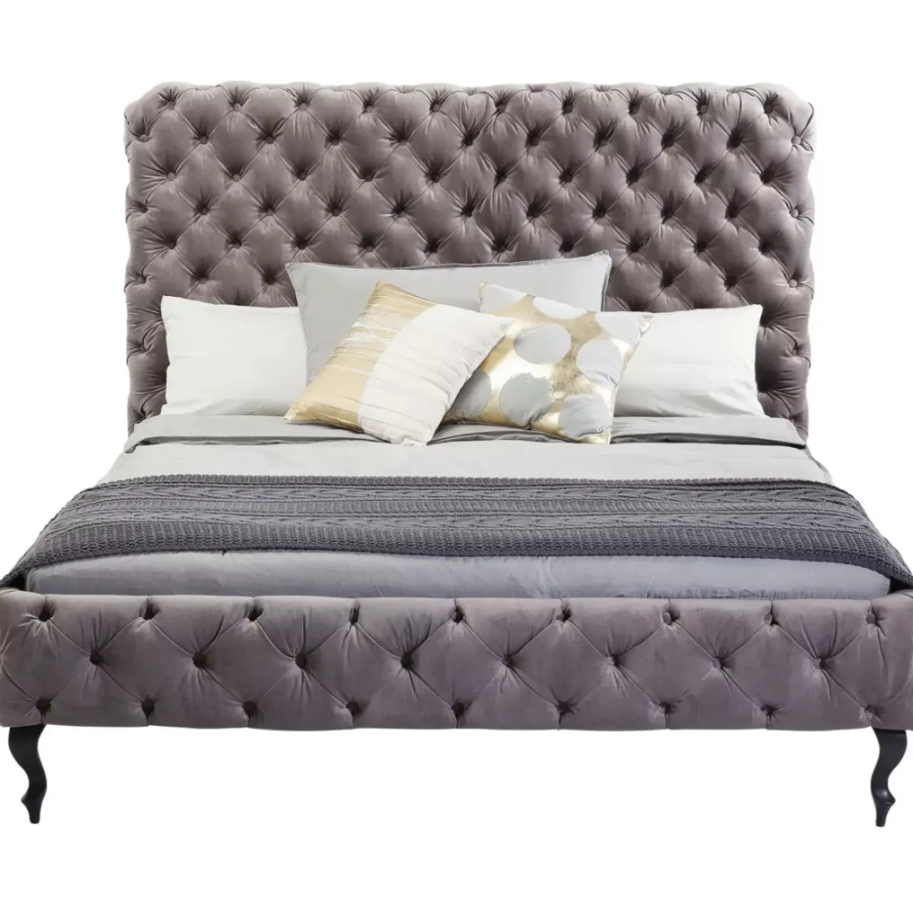 Betten-KARE Design Bett Desire Hoch Silbergrau 160X200 Cm