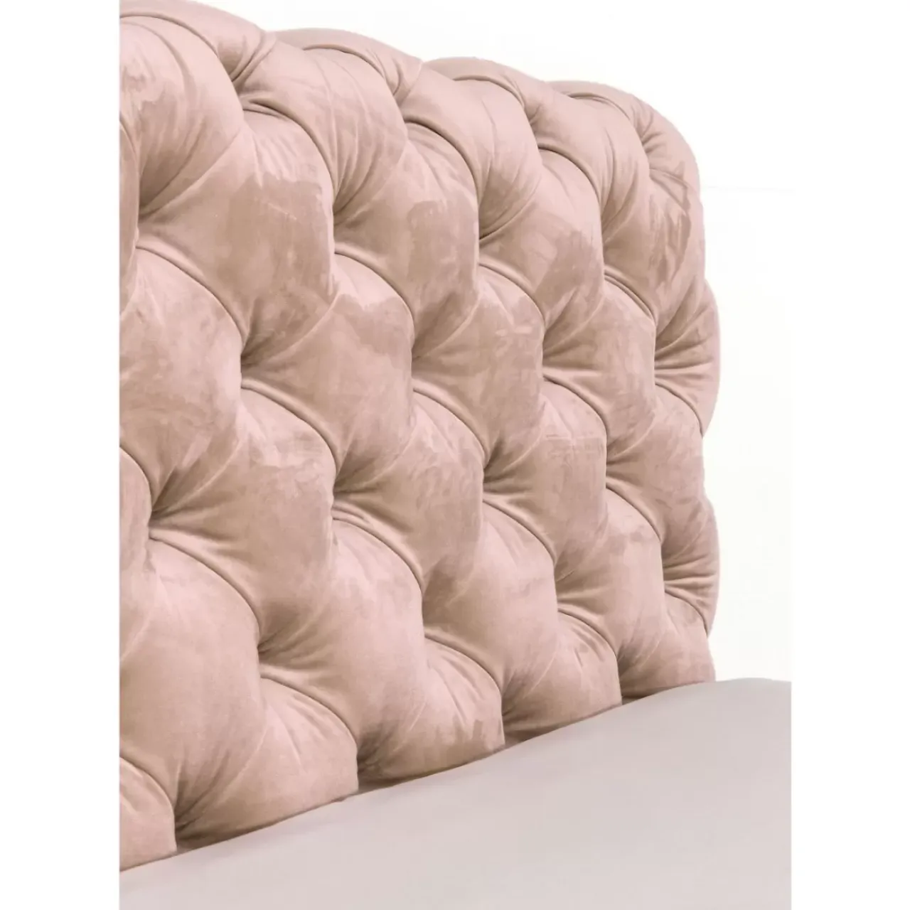 Betten-KARE Design Bett Desire Velvet Ecru 180X200Cm