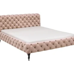 Betten-KARE Design Bett Desire Velvet Ecru 180X200Cm