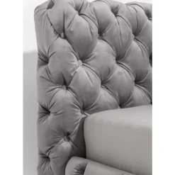 Betten-KARE Design Bett Desire Velvet Silbergrau 200X200Cm