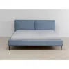 Betten-KARE Design Bett East Side Cord Blau 180X200Cm