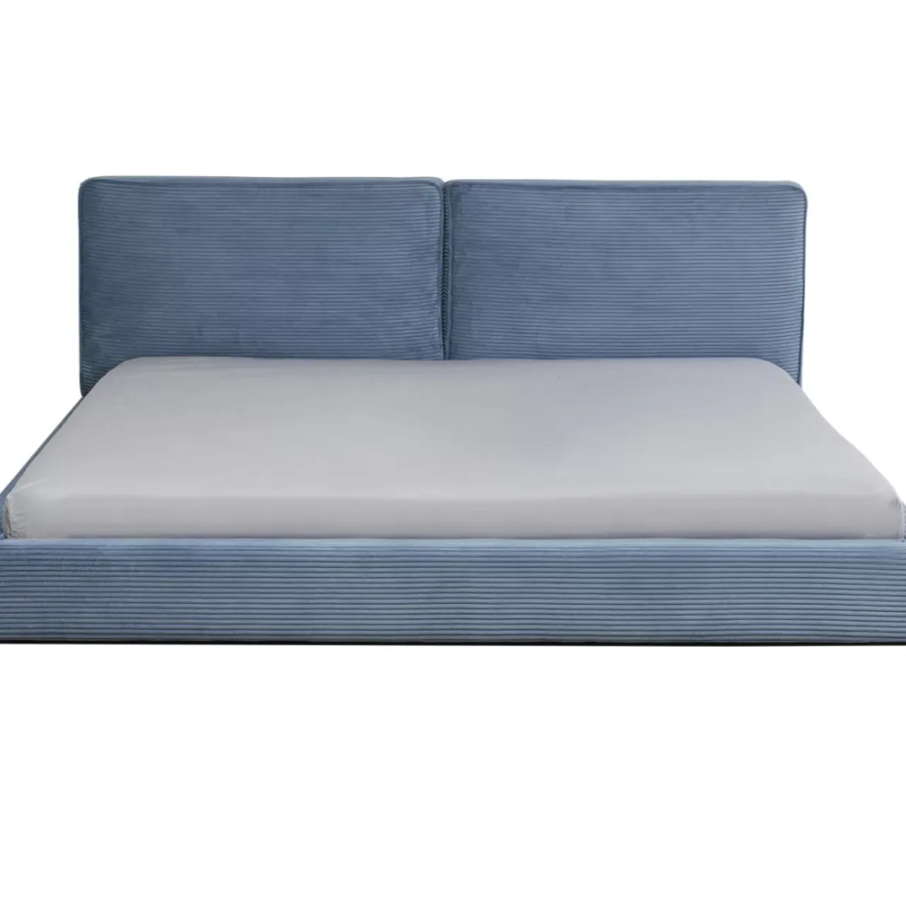Betten-KARE Design Bett East Side Cord Blau 160X200Cm