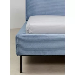 Betten-KARE Design Bett East Side Cord Blau 160X200Cm