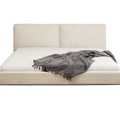 Betten-KARE Design Bett East Side Cord Creme 160X200Cm
