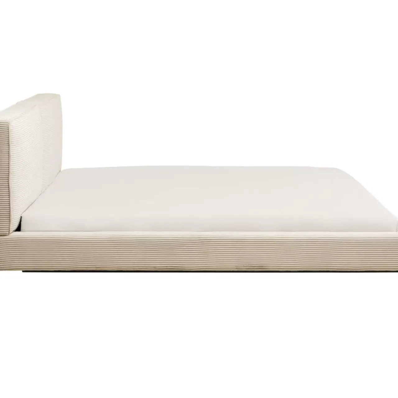 Betten-KARE Design Bett East Side Cord Creme 160X200Cm