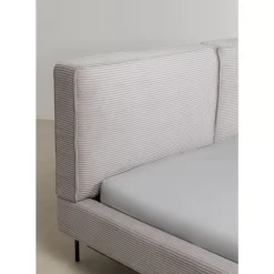 Betten-KARE Design Bett East Side Cord Grau 180X200Cm