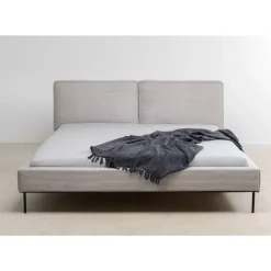 Betten-KARE Design Bett East Side Cord Grau 180X200Cm