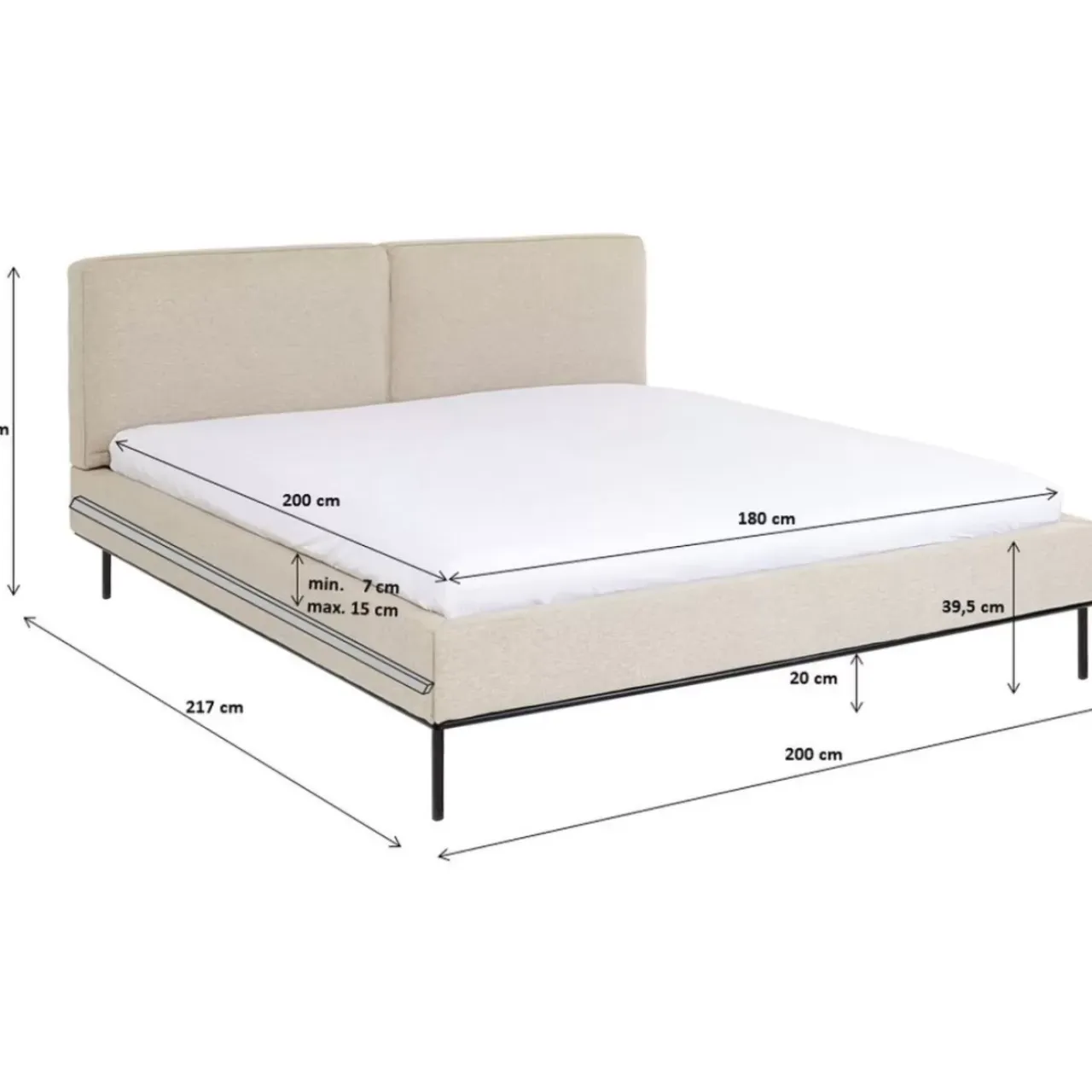 Betten-KARE Design Bett East Side 180X200Cm