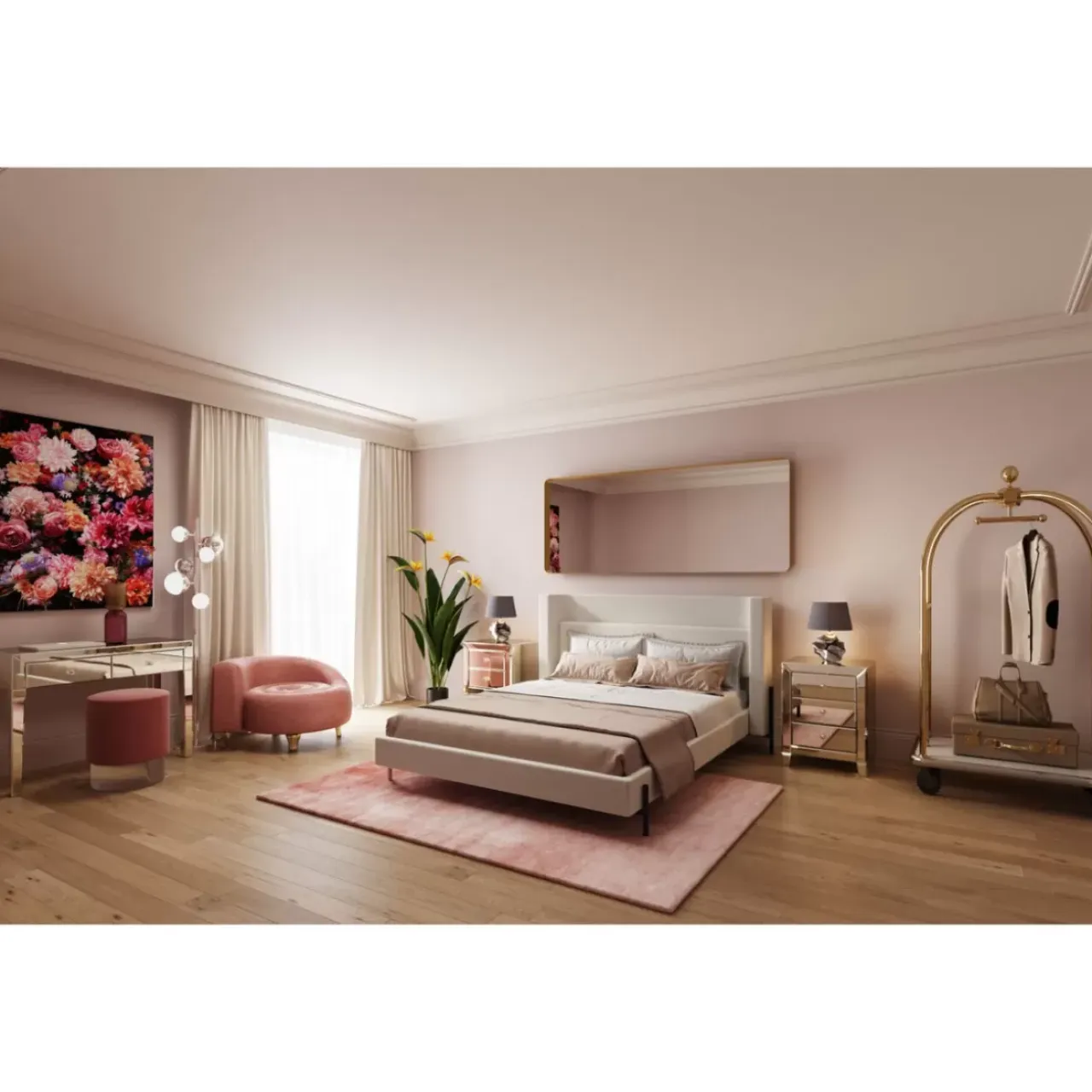 Betten-KARE Design Bett Tivoli Ecru 180X200Cm