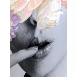 Bilder-KARE Design Bild Frame Flower Lady Pastell 152X117