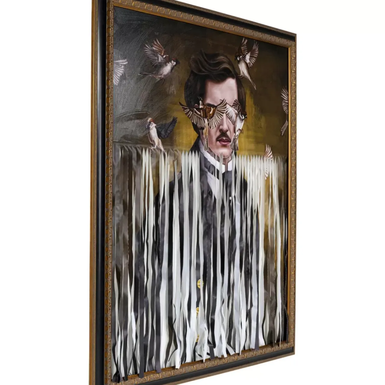 Bilder-KARE Design Bild Frame Gentleman Cuts 130X163Cm