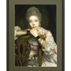 Bilder-KARE Design Bild Frame Incognito Sitting Countess 112X82