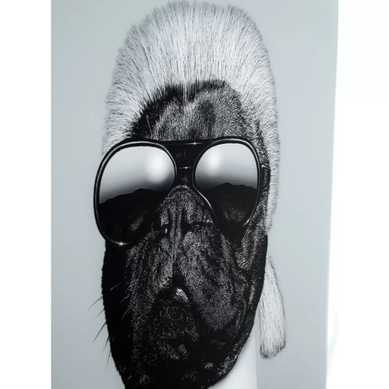 Bilder-KARE Design Bild Frame Mirror Designer Dog 60X60