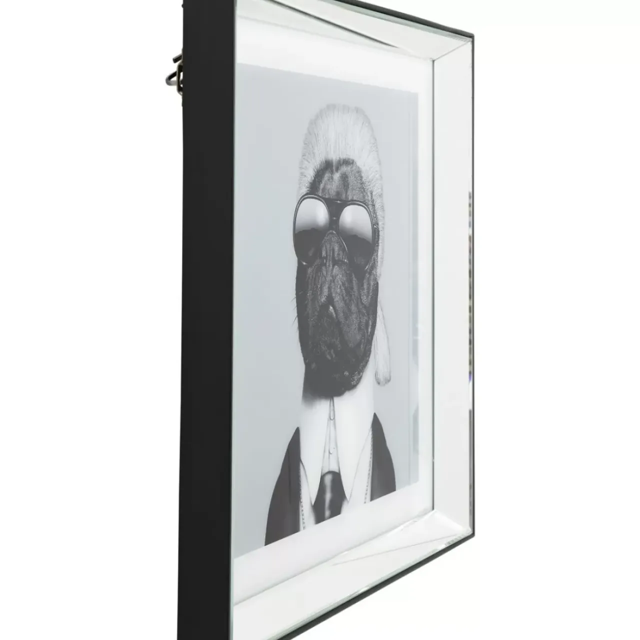 Bilder-KARE Design Bild Frame Mirror Designer Dog 60X60