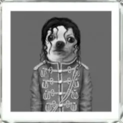 Bilder-KARE Design Bild Frame Mirror King Dog 60X60