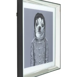 Bilder-KARE Design Bild Frame Mirror King Dog 60X60