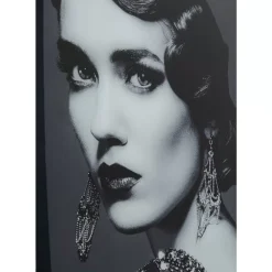 Bilder-KARE Design Bild Glas Beauty Lady 120X150Cm