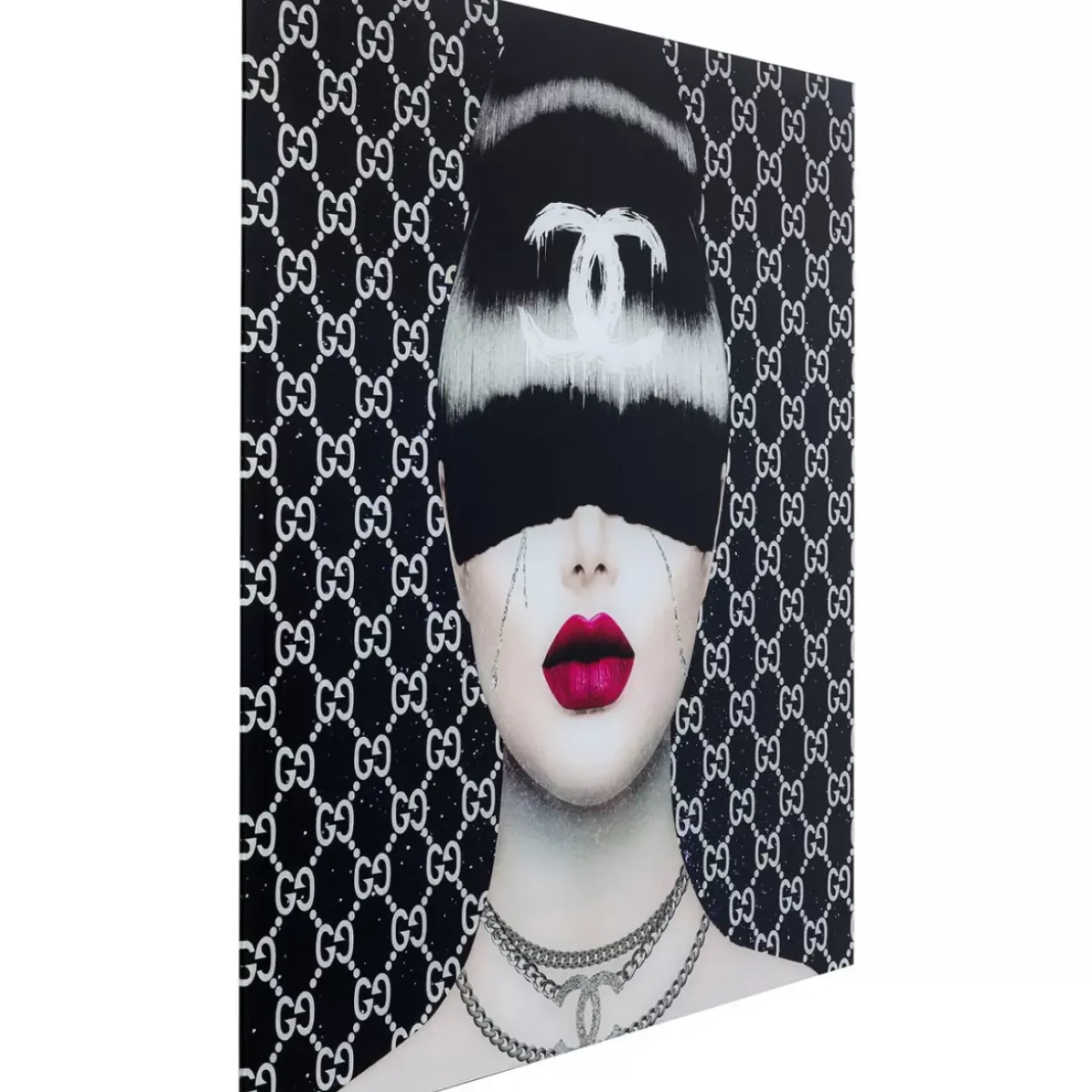 Bilder-KARE Design Bild Glas Fashion Haircut 80X80