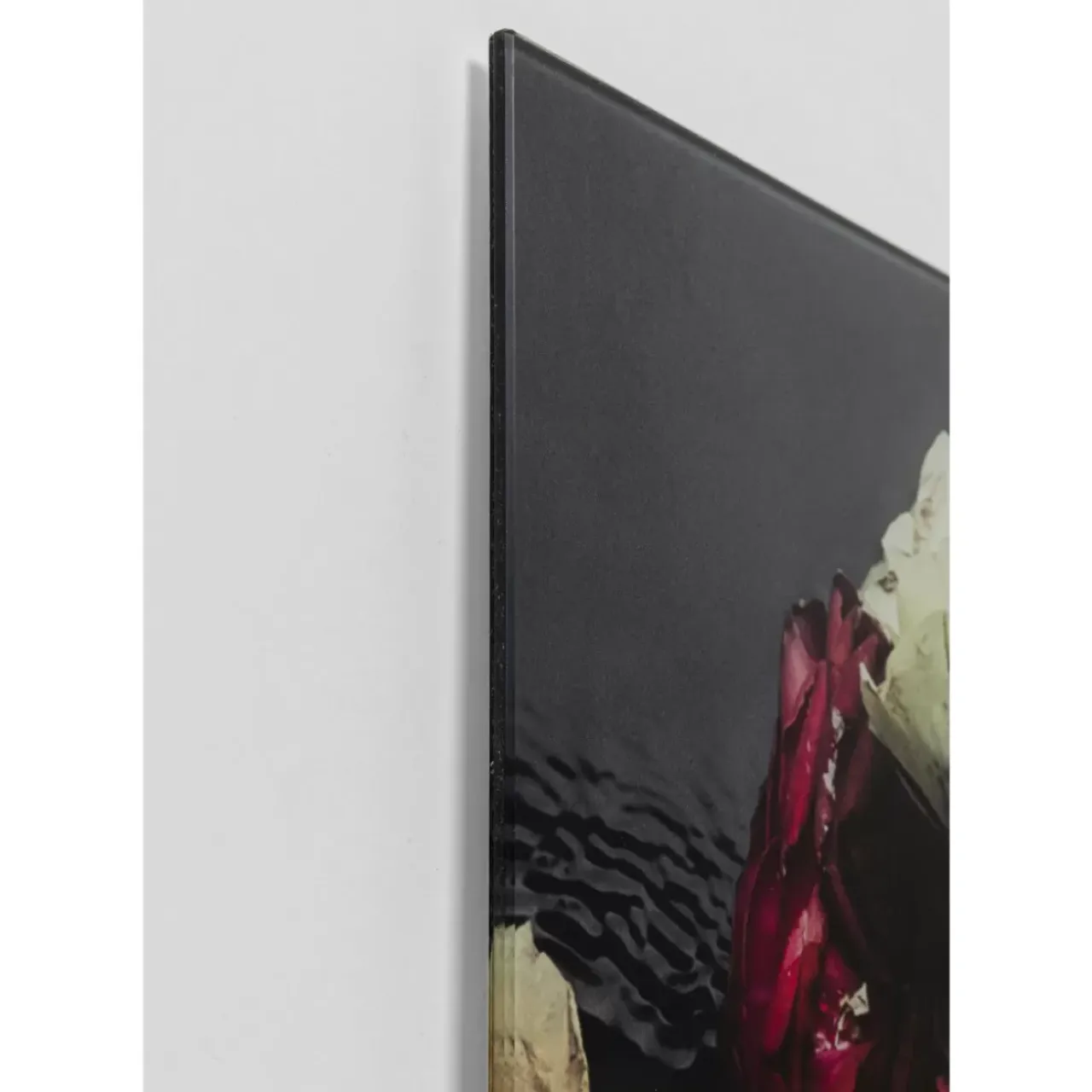 Bilder-KARE Design Bild Glas Flower Art Lady 80X80Cm