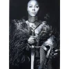 Bilder-KARE Design Bild Glas Lady Knight 100X150Cm