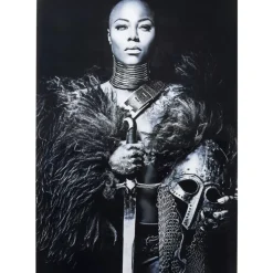 Bilder-KARE Design Bild Glas Lady Knight 100X150Cm