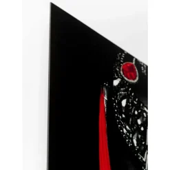 Bilder-KARE Design Bild Glas Lady Red Lips 80X120