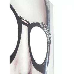 Bilder-KARE Design Bild Glas Metallic Girlie 120X120Cm