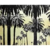 Bilder-KARE Design Bild Glas Metallic Palms 180X120Cm