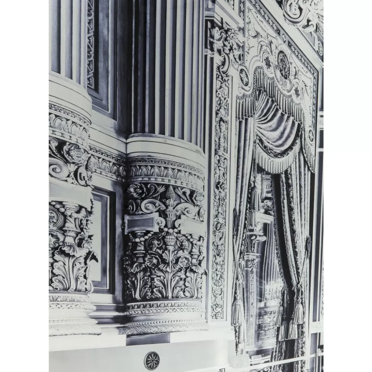 Bilder-KARE Design Bild Glas Metallic Versailles 180X120Cm