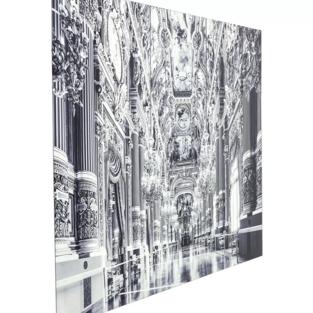 Bilder-KARE Design Bild Glas Metallic Versailles 180X120Cm