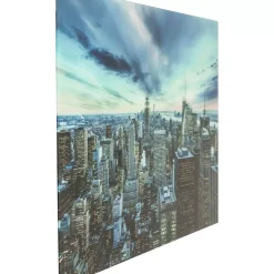 Bilder-KARE Design Bild Glas New York Sunset 120X160Cm