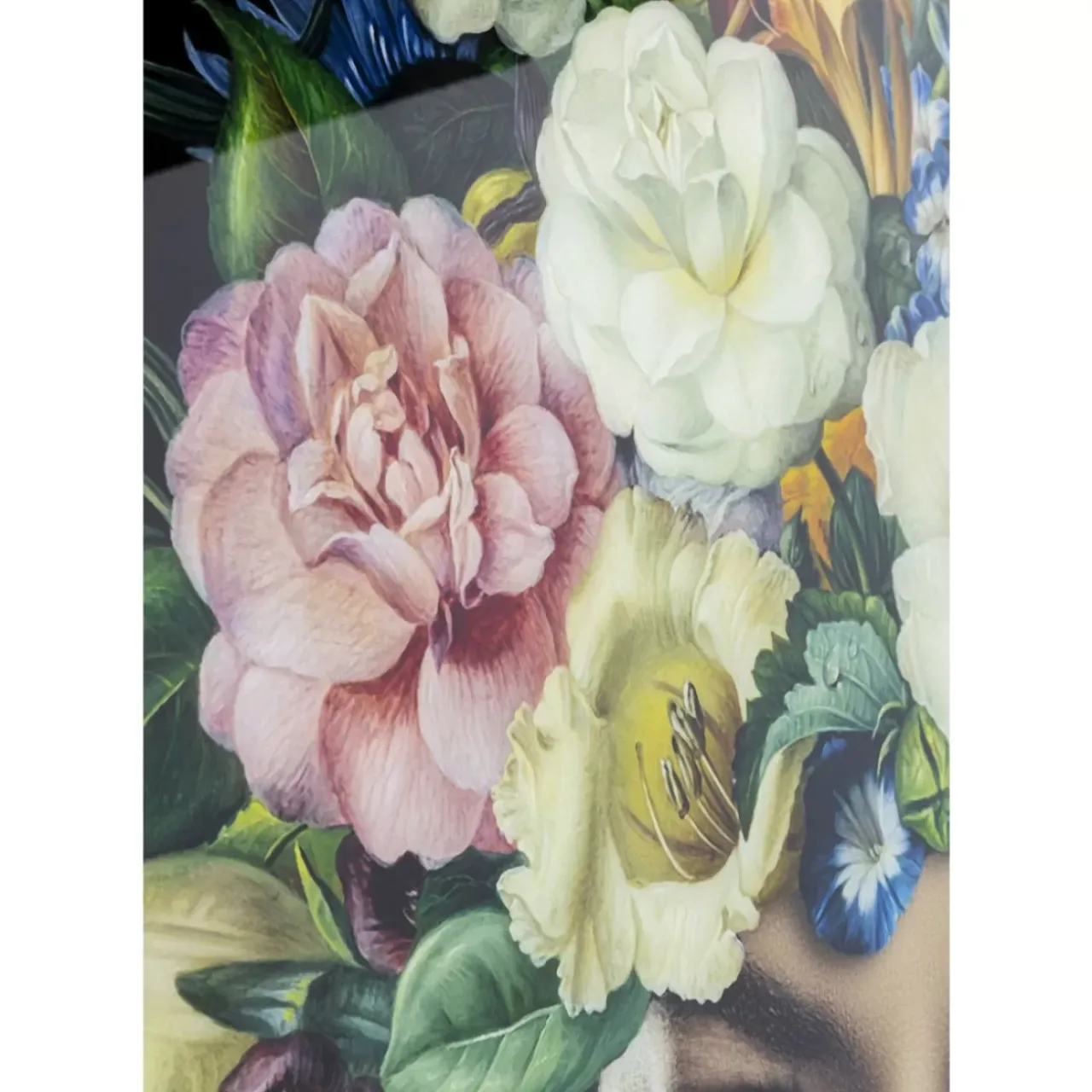 Bilder-KARE Design Bild Glas Pretty Flower Woman 100X100