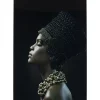 Bilder-KARE Design Bild Glas Royal Headdress Profile 100X150Cm
