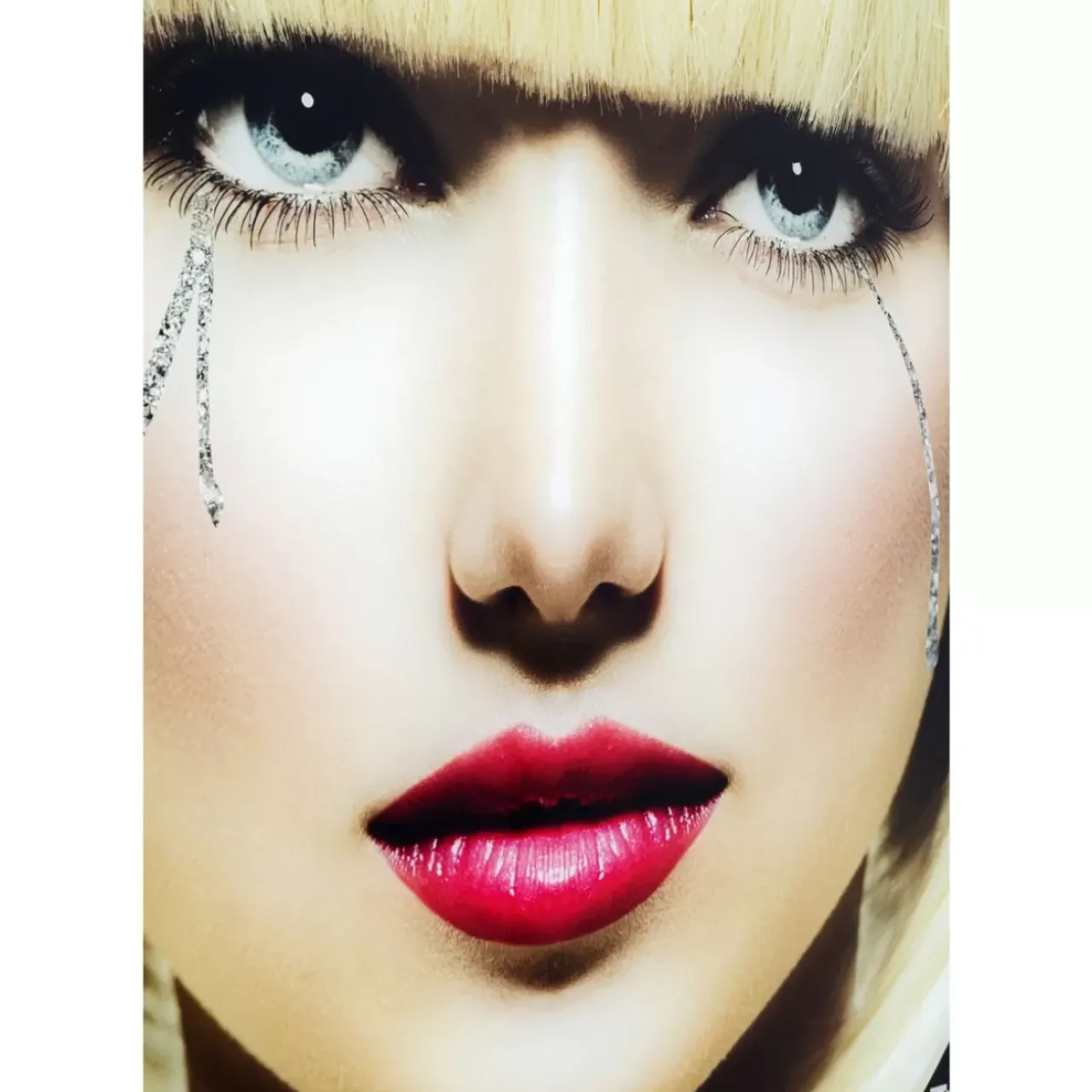 Bilder-KARE Design Bild Glas Runny Eyes 80X80