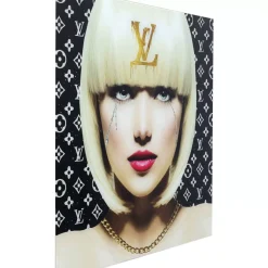 Bilder-KARE Design Bild Glas Runny Eyes 80X80