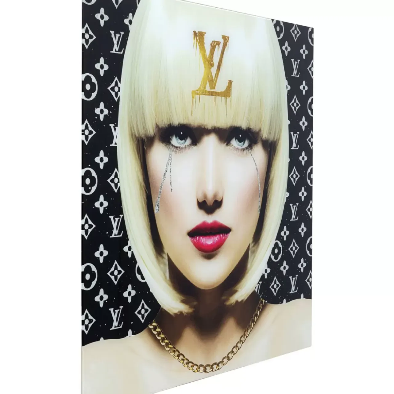 Bilder-KARE Design Bild Glas Runny Eyes 80X80
