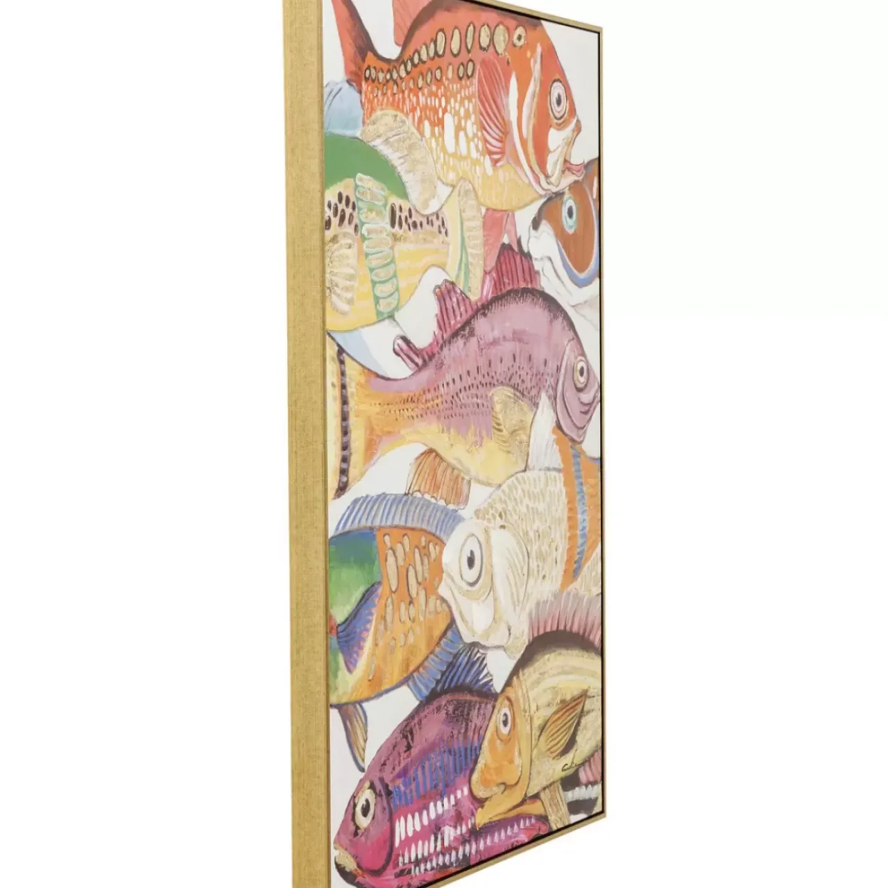 Bilder-KARE Design Bild Touched Fish Meeting One 100X75Cm