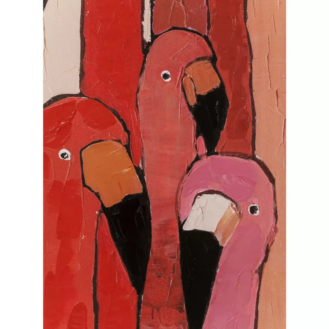 Bilder-KARE Design Bild Touched Flamingo Meeting 120X90Cm