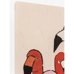 Bilder-KARE Design Bild Touched Flamingo Meeting 120X90Cm