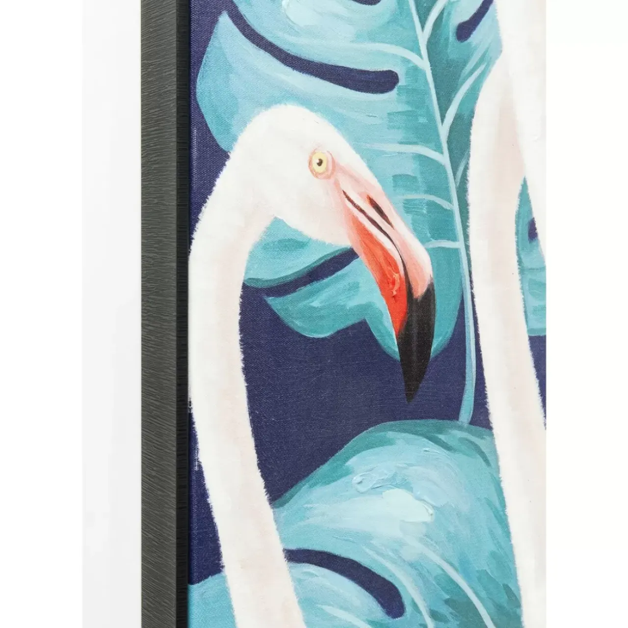 Bilder-KARE Design Bild Touched Flamingo Road Schwarz 122X92Cm